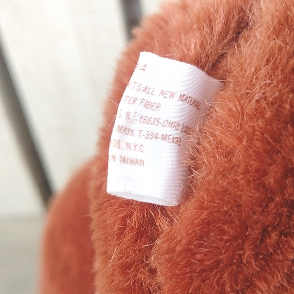 Vintage 1984 Brownish Red Plush Teddy Bear 18" K.B. Bros Stuffed Animal RARE - Picture 3 of 13